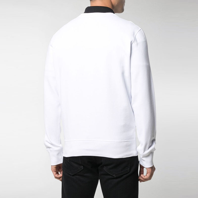 Men's Alexander McQueen Embroidered Round Neck White 650434-QQZ69-0900