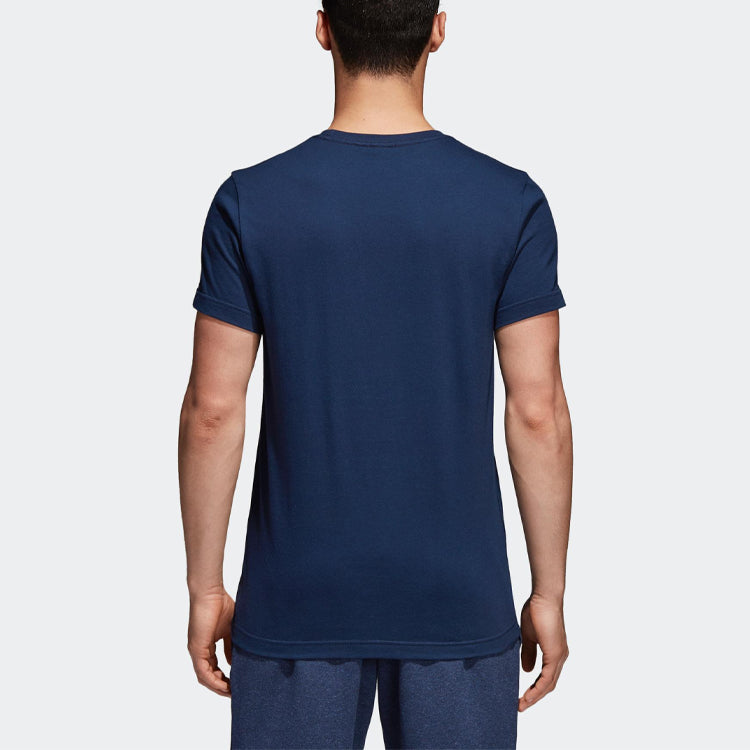 Men's adidas Sports Short Sleeve Blue T-Shirt CV4508