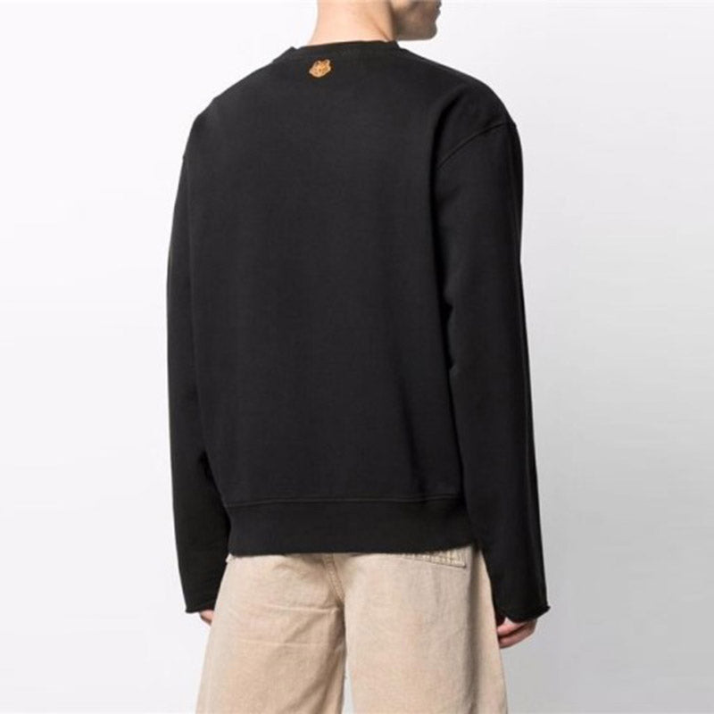 Men's KENZO SS21 Printing Round Neck Sports Black FB55SW0174MY-99