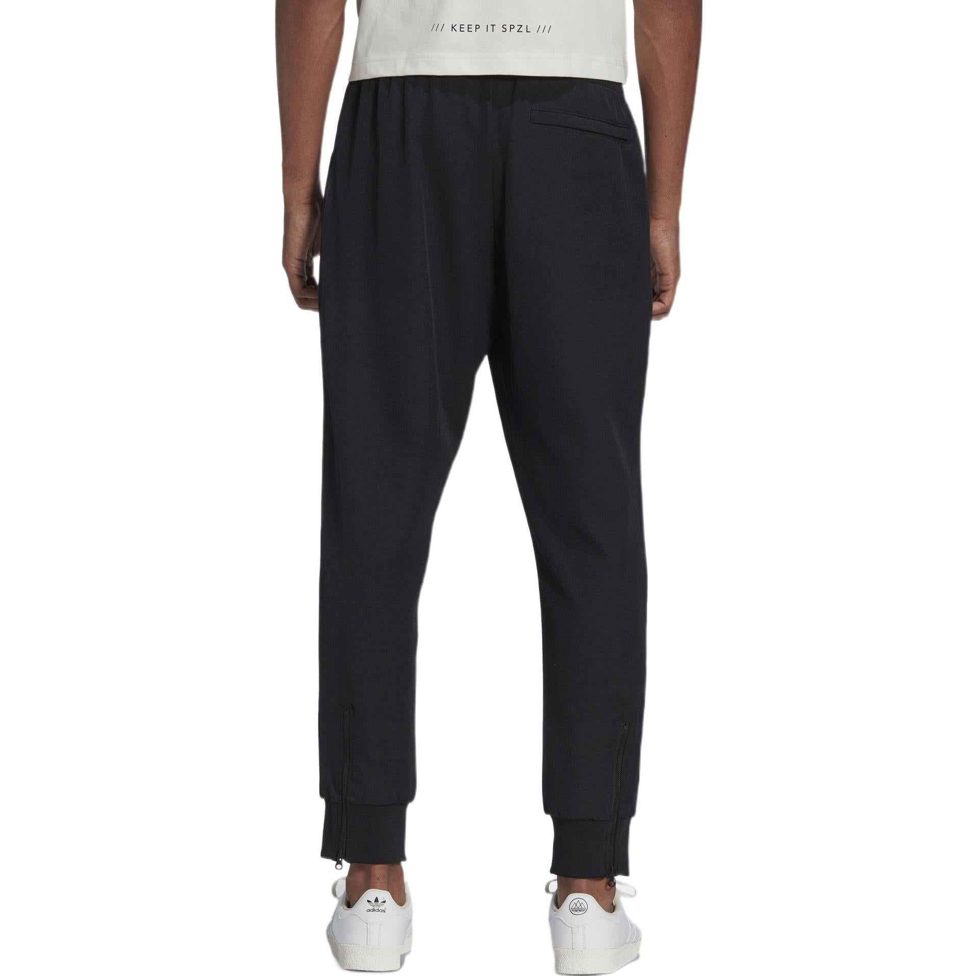 Men's adidas originals x spezial Crossover Solid Color Logo Zipper Side Sports Pants/Trousers/Joggers Black HC0402