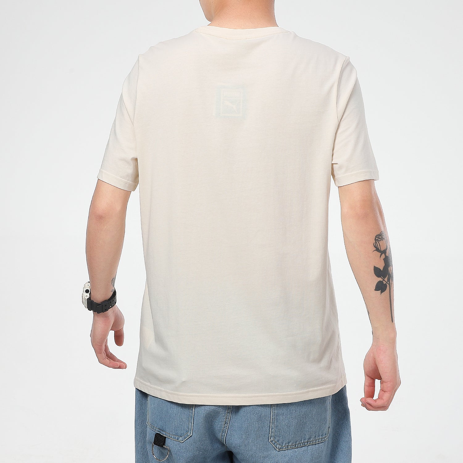 PUMA Graphic Streetwear T-Shirt 'Beige' 532612-75