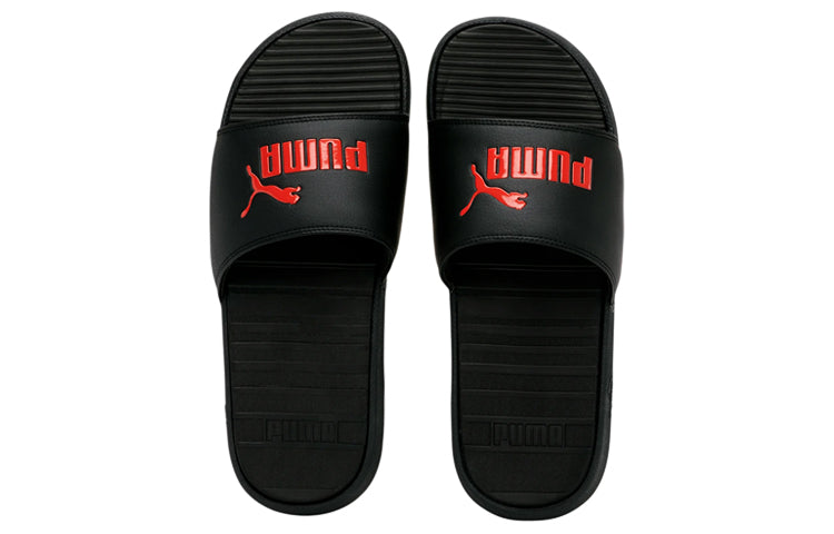 PUMA Cool Cat Slides 'Black High Risk Red' 371023-02