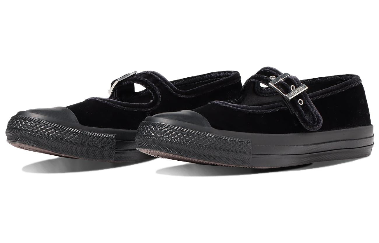 (WMNS) Converse All Star MJ Velvet OX 'Black' 31310390
