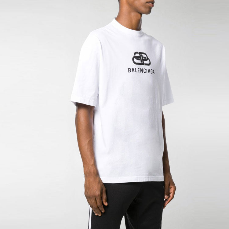 Balenciaga Interlocked BB Regular Fit T-shirt 'White' 578139TEV489044