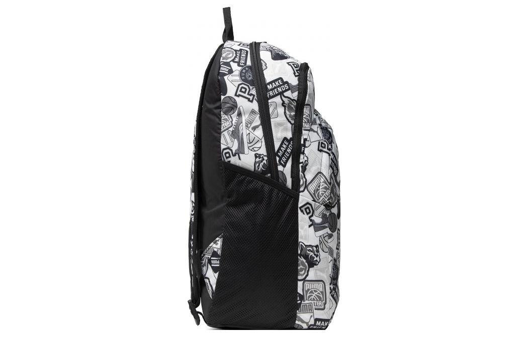 PUMA Academy Backpack 'White Black Grey' 077301-12
