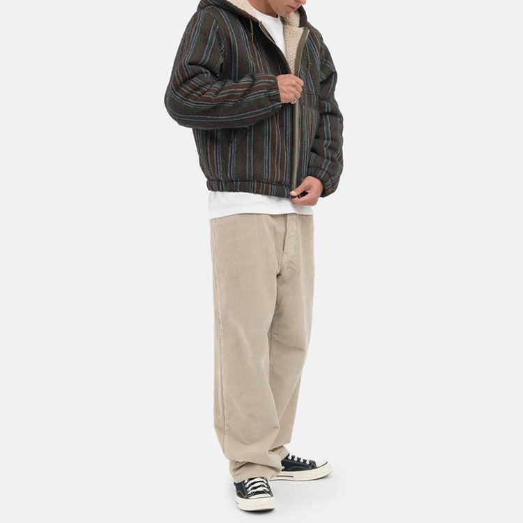 Stussy Wool Stripe Work Jacket 'Brown' 1156061