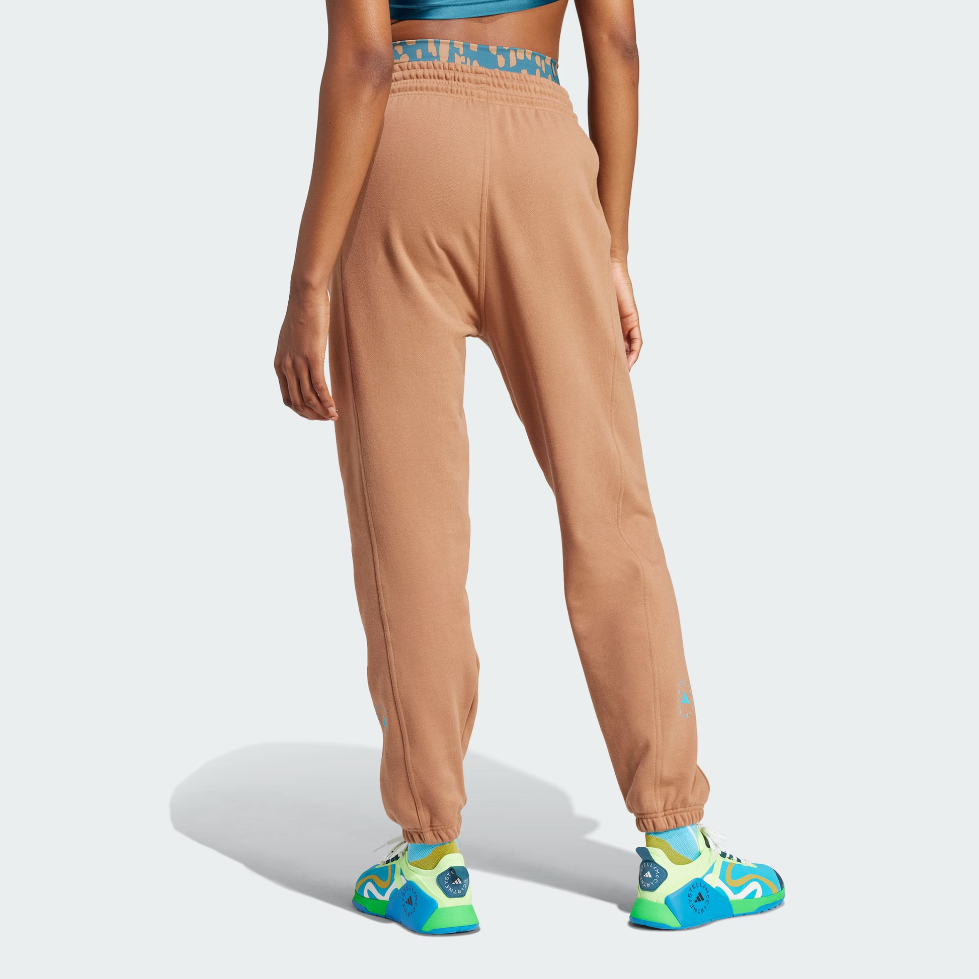 (WMNS) adidas by Stella McCartney Regular Sweat Pants Asia Sizing 'Brown' IU0875