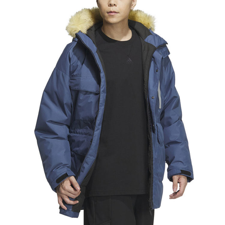 adidas Furry Down Parka 'Blue' IS0367