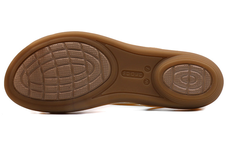 (WMNS) Crocs Gold Color Sandals 'Gold' 202465-276