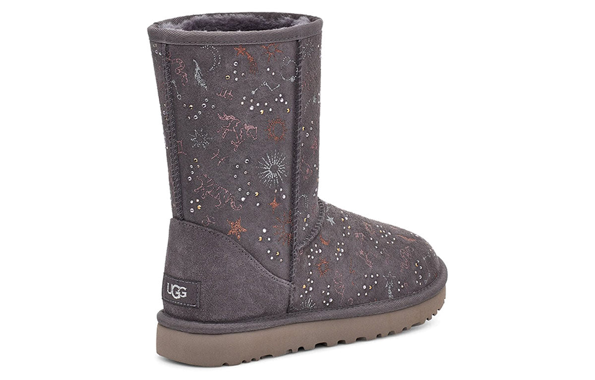 (WMNS) UGG Classic Zodiac Snow Boots Gray Purple 1112517-NHT
