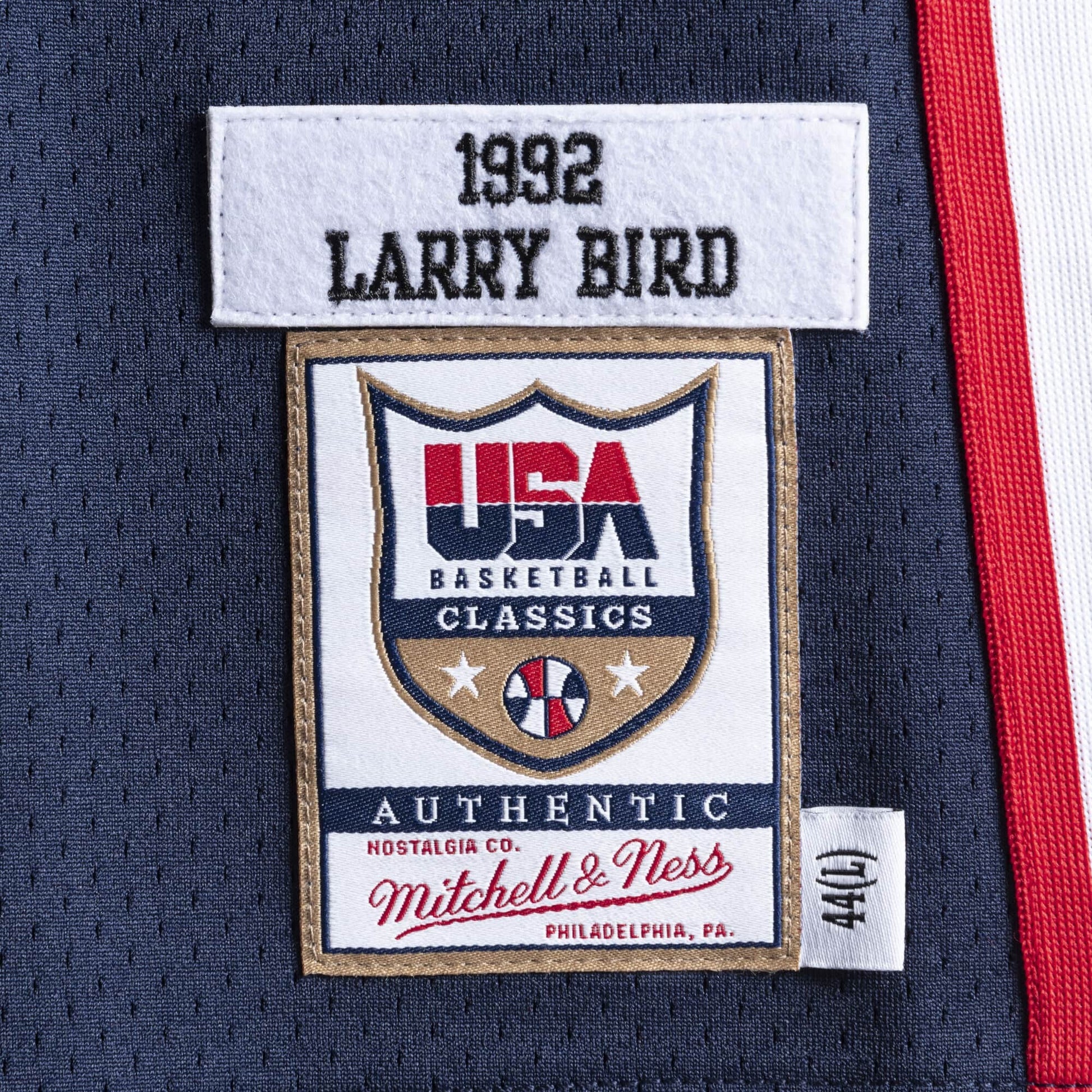 Mitchell & Ness Larry Bird  Team USA 1992 Jersey #7 AJY4GS18410-USANAVY92LBI