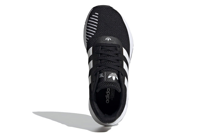 (GS) adidas originals Swift Run Rf J Black/White FW1705
