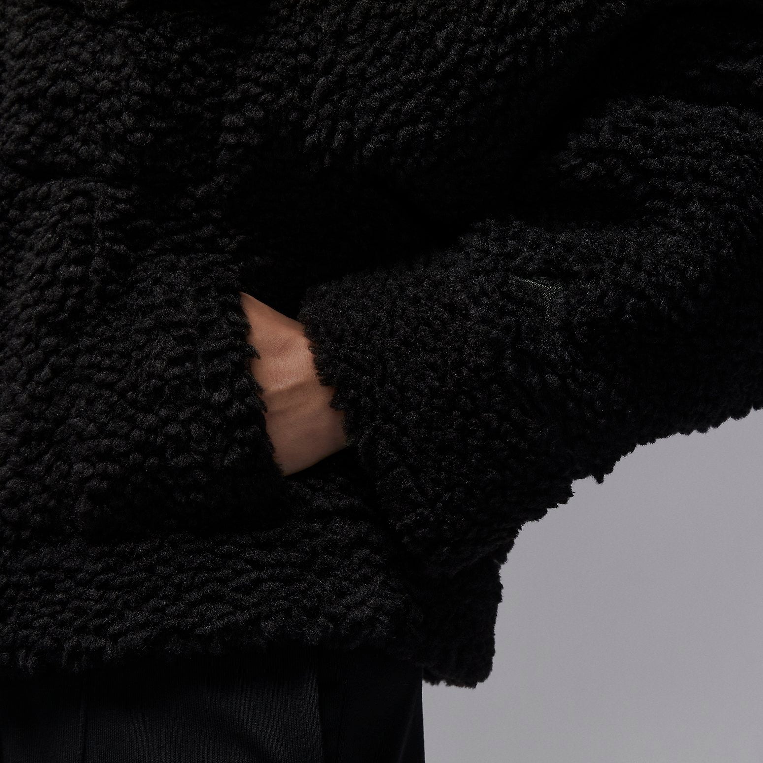(WMNS) Air Jordan Teddy Jacket 'Black' FD7169-010