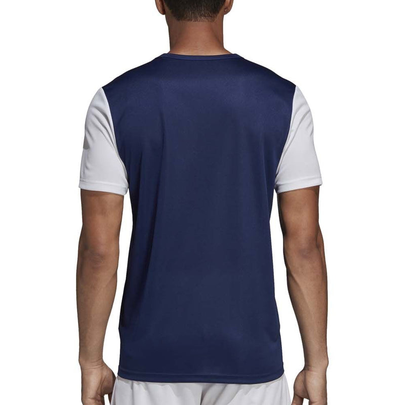 adidas Colorblock Training Sports Soccer/Football Short Sleeve Blue White DP3232