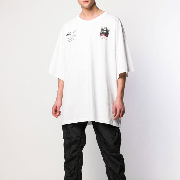 Off-White SS19 Mona Lisa Logo Print Oversize OMAA066S191850050110