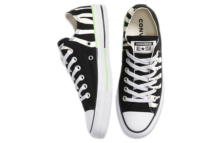 Converse Chuck Taylor All Star 'Black Zebra Print Neon Green' 167667C