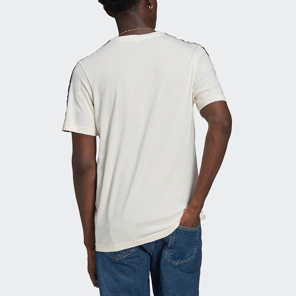 adidas originals MENS Sprt 3 Stripe T Casual Sports Crew-neck Short Sleeve White GN2422