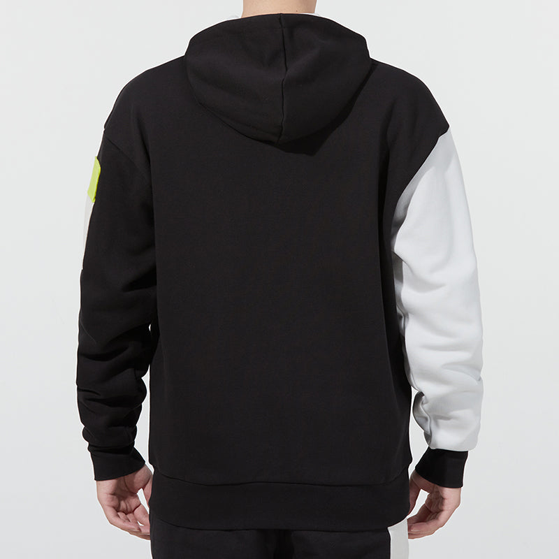 PUMA Retro Colorblock Knit hooded logo Jacket Black 534813-01