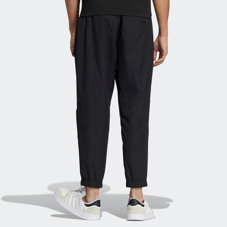 Men's adidas neo SS22 Logo Label Stripe Casual Sports Pants/Trousers/Joggers Autumn Black HC9666