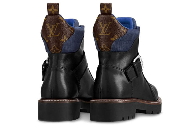 (WMNS)  LOUIS VUITTON shoes Martin boots 'Blue Black' 1A5LQD
