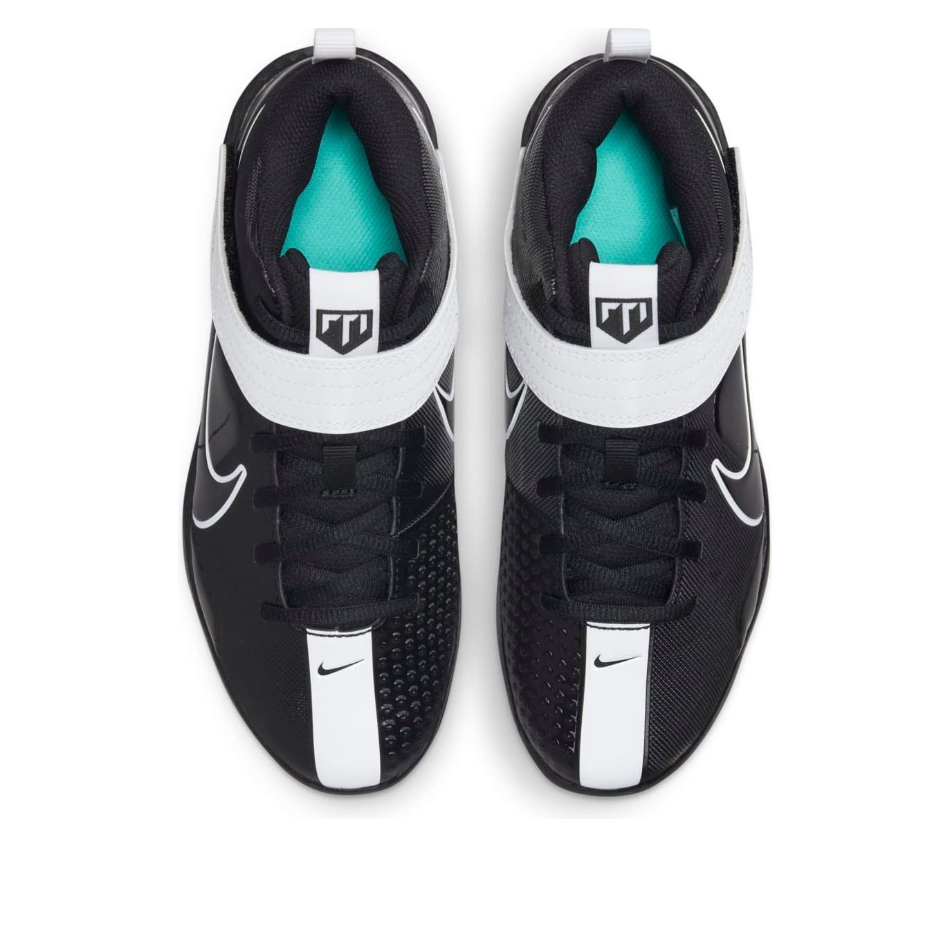 (GS) Nike Force Trout 7 Turf 'Black Dynamic Turquoise' DC9217-005