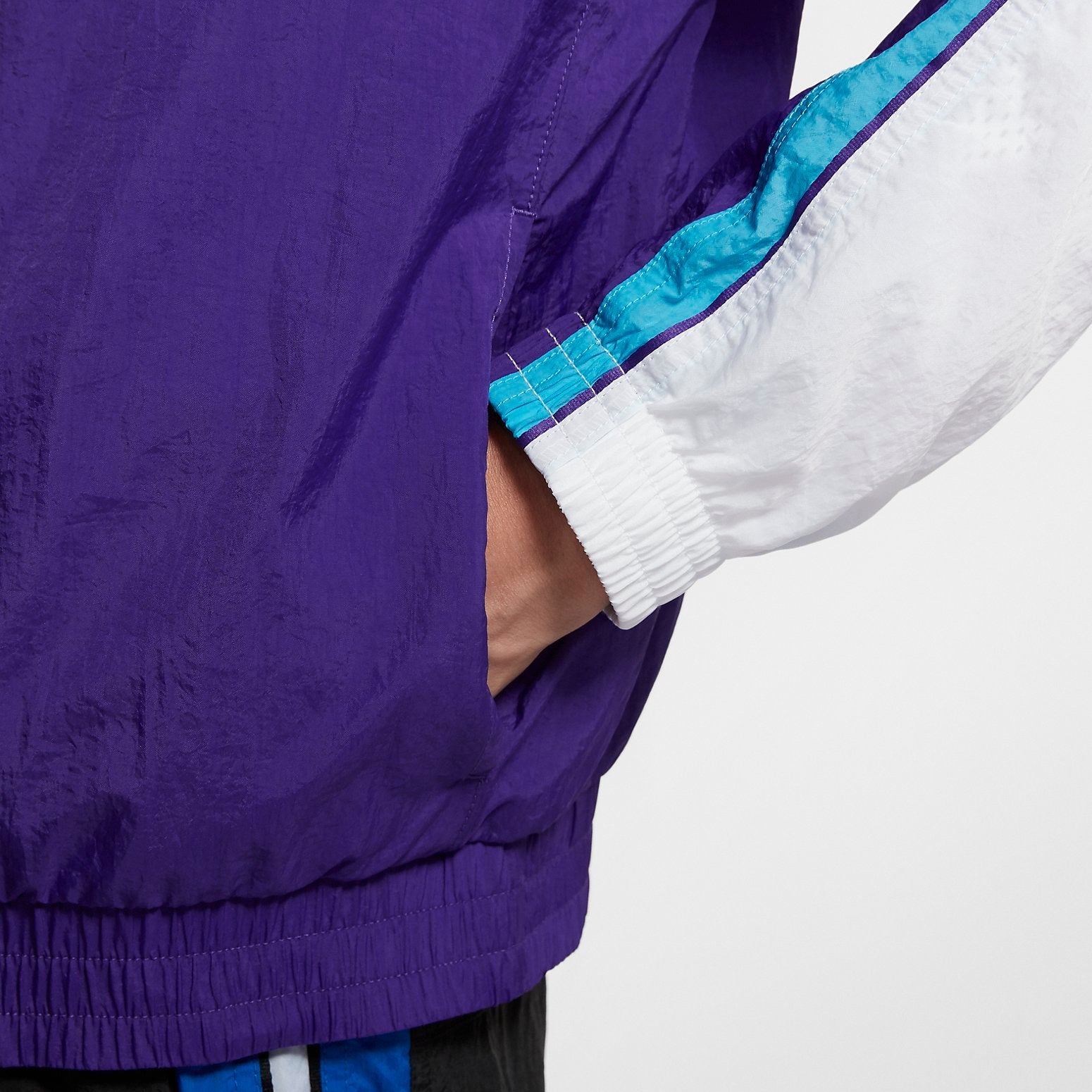 Nike Throwback Basketball Jacket 'White Purple' AV9756-103