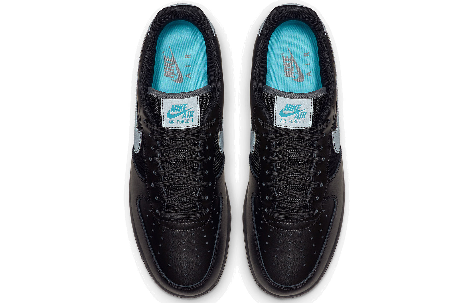 Nike Air Force 1 Low 'Black Light Blue' BV1278-001