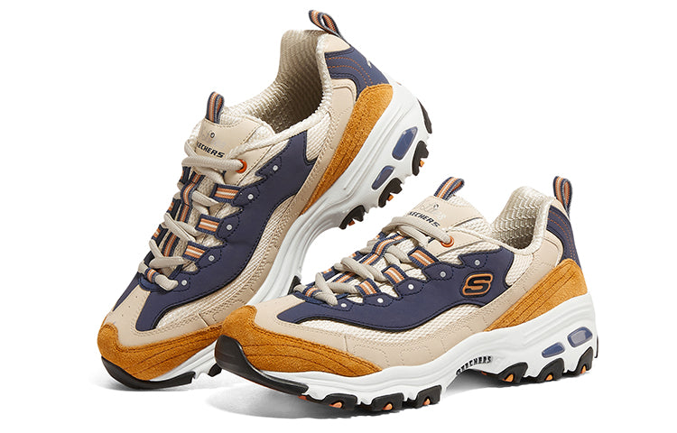 (WMNS) Skechers D'Lites 1.0 'Brown Blue' 13167-TNV