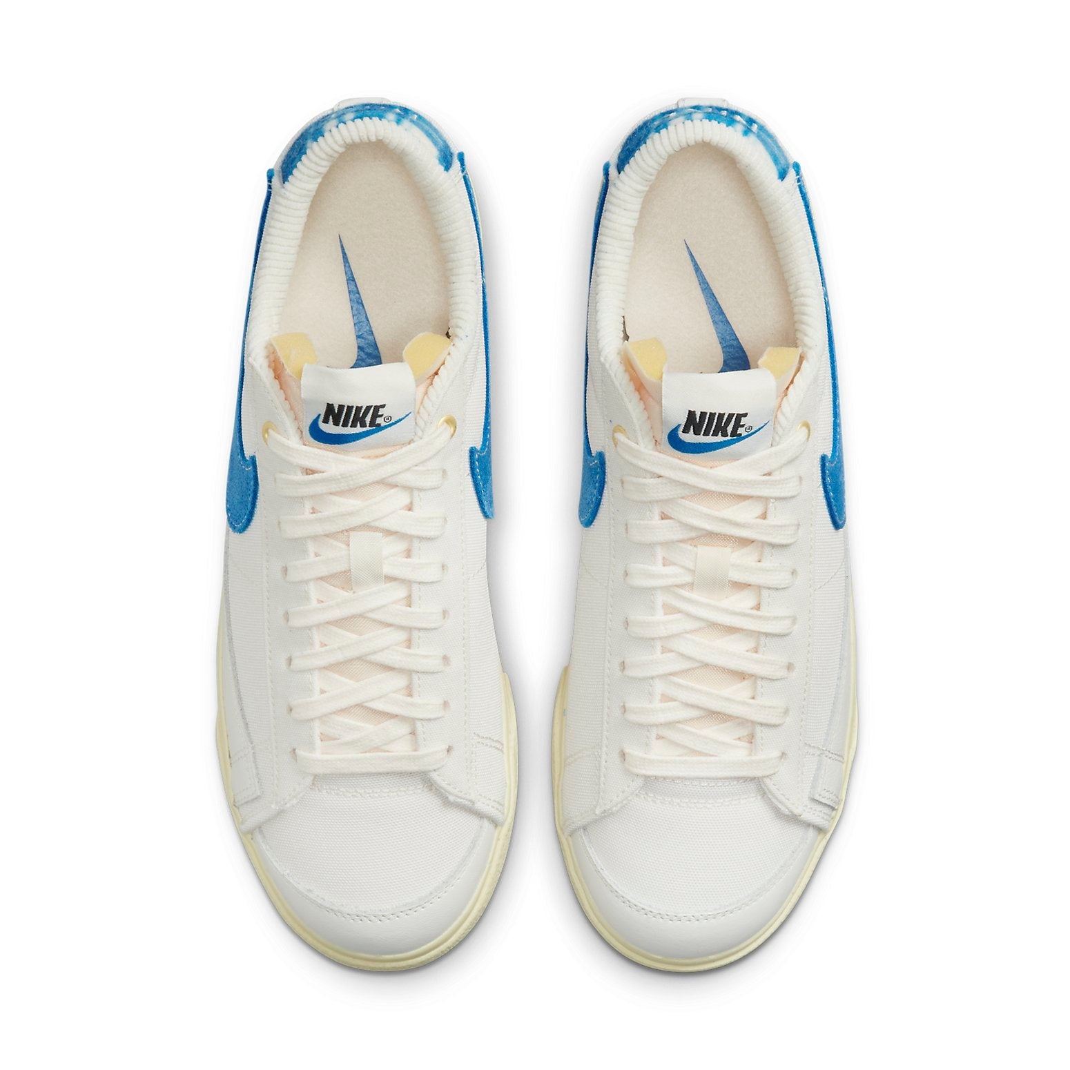 (WMNS) Nike Blazer Low Platform Sneakers White/Blue DO2371-133
