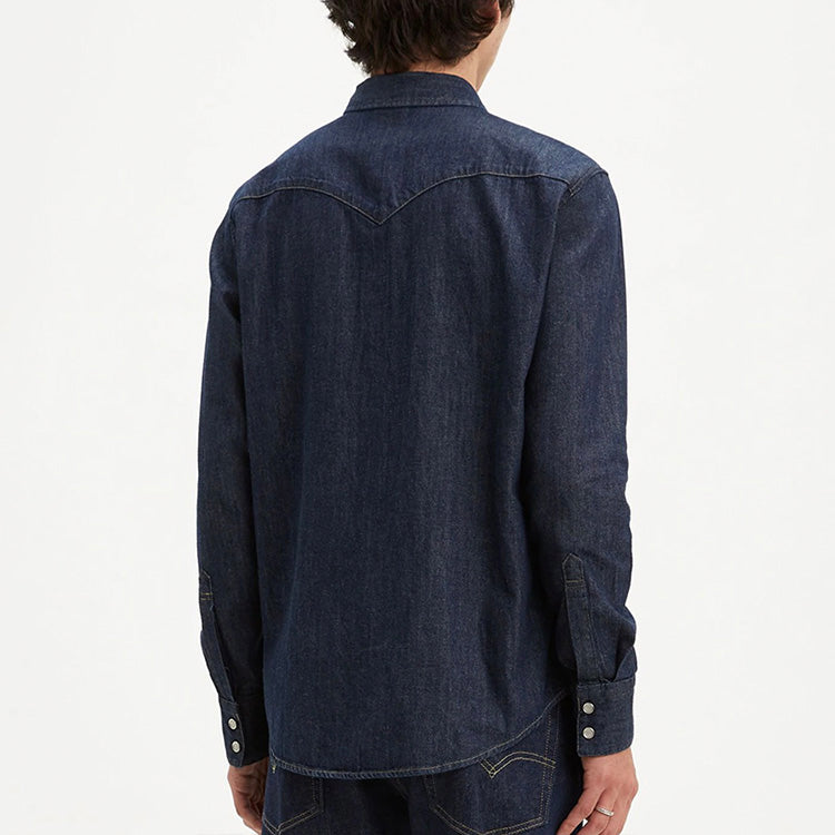 Men's Levis Lapel Denim Blue Shirt 85744-0000
