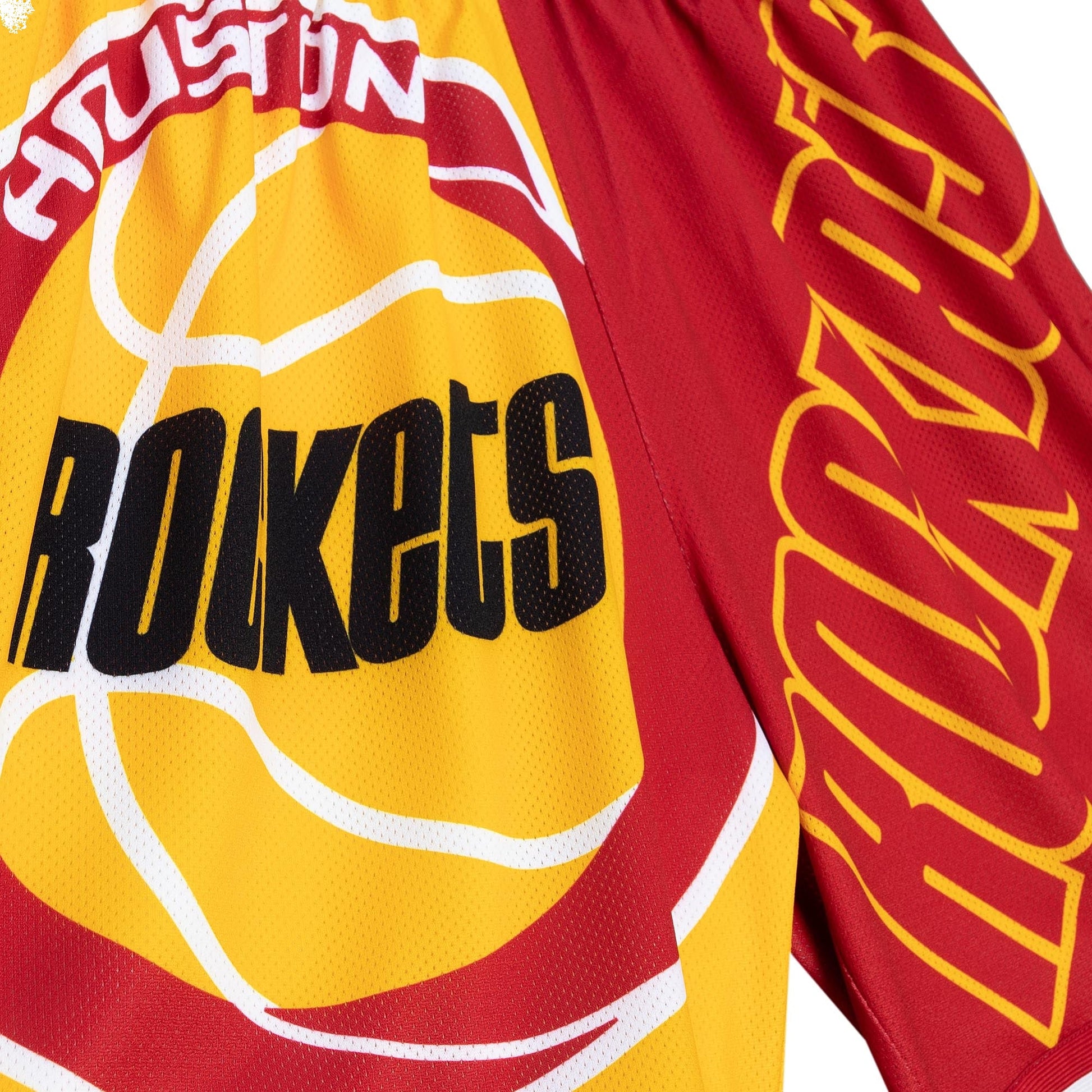 Mitchell & Ness x NBA Hwc Big Face Shorts 'Houston Rockets' PSHR4351-HROYYPPPYELL
