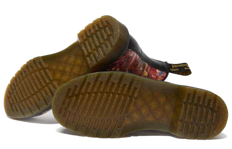 Dr. Martens x CBCG 1460 8-eye Ankle Boat Printed Leather Lace Up Boots Multi-color 25918102