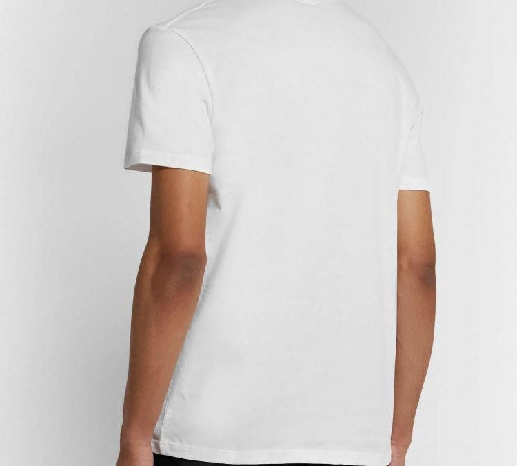 Men's Alexander McQueen Dragon Pattern Short Sleeve White 609578-QOZ92-0900
