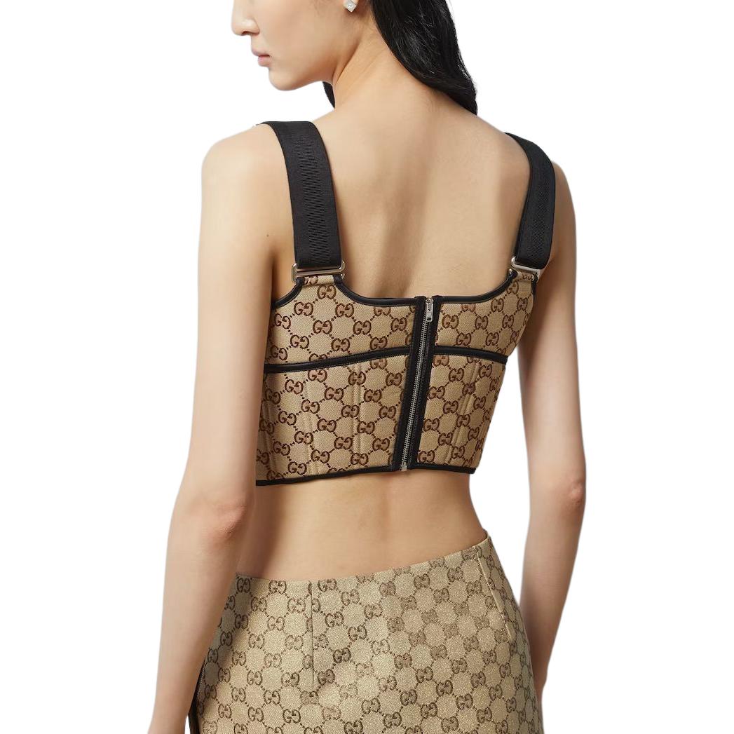 (WMNS) Gucci GG Canvas Top 'Camel Ebony' 772427-XUAJ5-2237