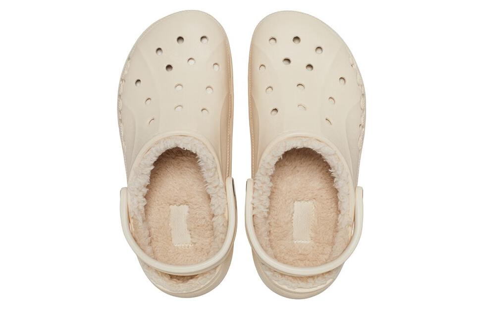 (WMNS) Crocs Baya Platform Lined Clog 'Beige' 208708-11S