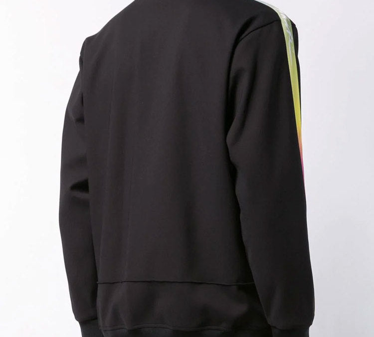 Off-White Rubber Retro Zipper Jacket Black OMBD009R198200211000