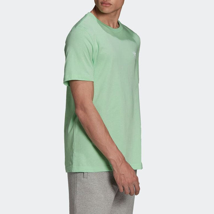 Men's adidas originals Adicolor Essentials Solid Color Casual Round Neck Short Sleeve Mint Green T-Shirt H34633