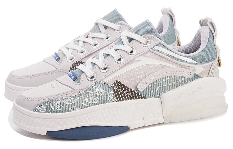 (WMNS) Li-Ning Weiwu Skate 'White Blue' AGCR214-2