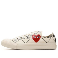 Converse x COMME des GARCONS Chuck 70 Low Heart Print 'White Red' PCDG-C8