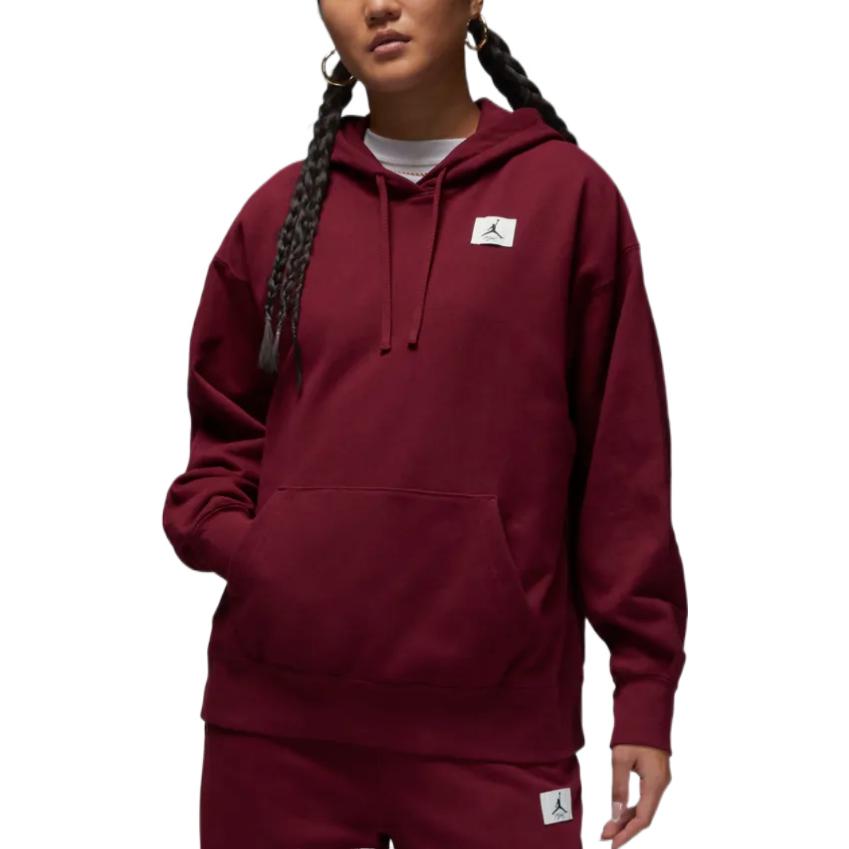 (WMNS) Air Jordan Flight Fleece Hoodie 'Claret' DQ4604-645