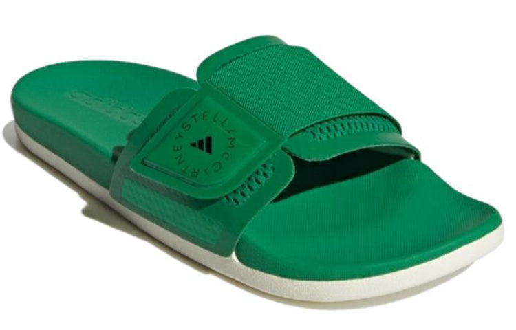 (WMNS) adidas Slides x Stella Mccartney 'Green Black' GX9852
