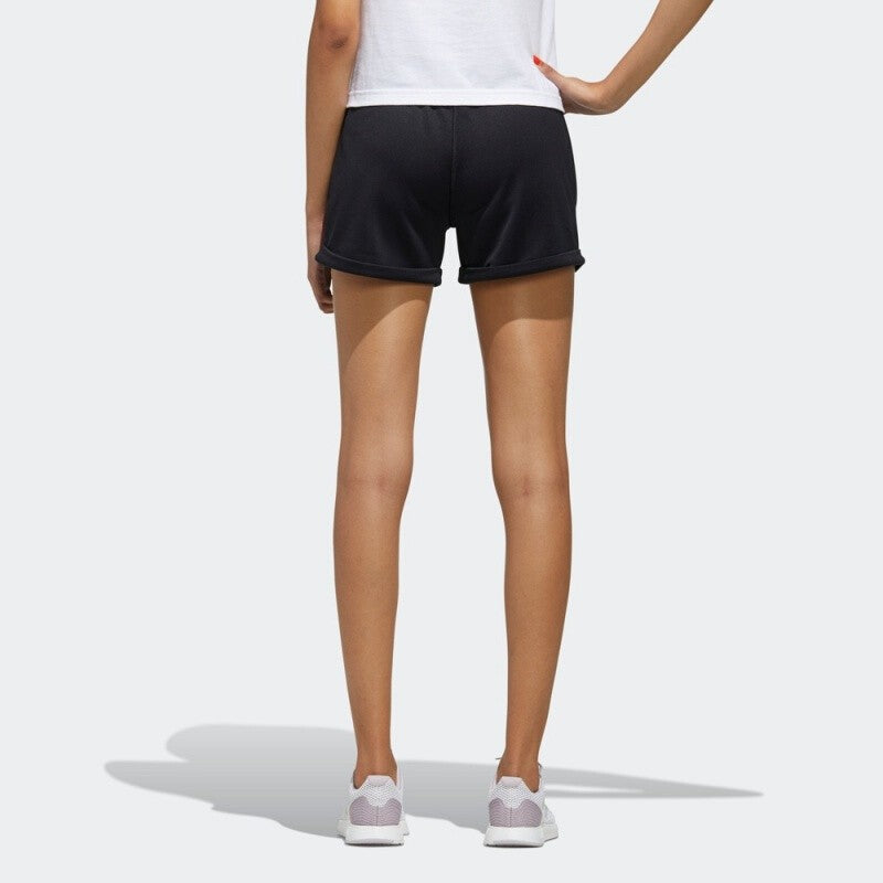 (WMNS) adidas Colorblock Shorts Asia Sizing 'Black White' FM6130