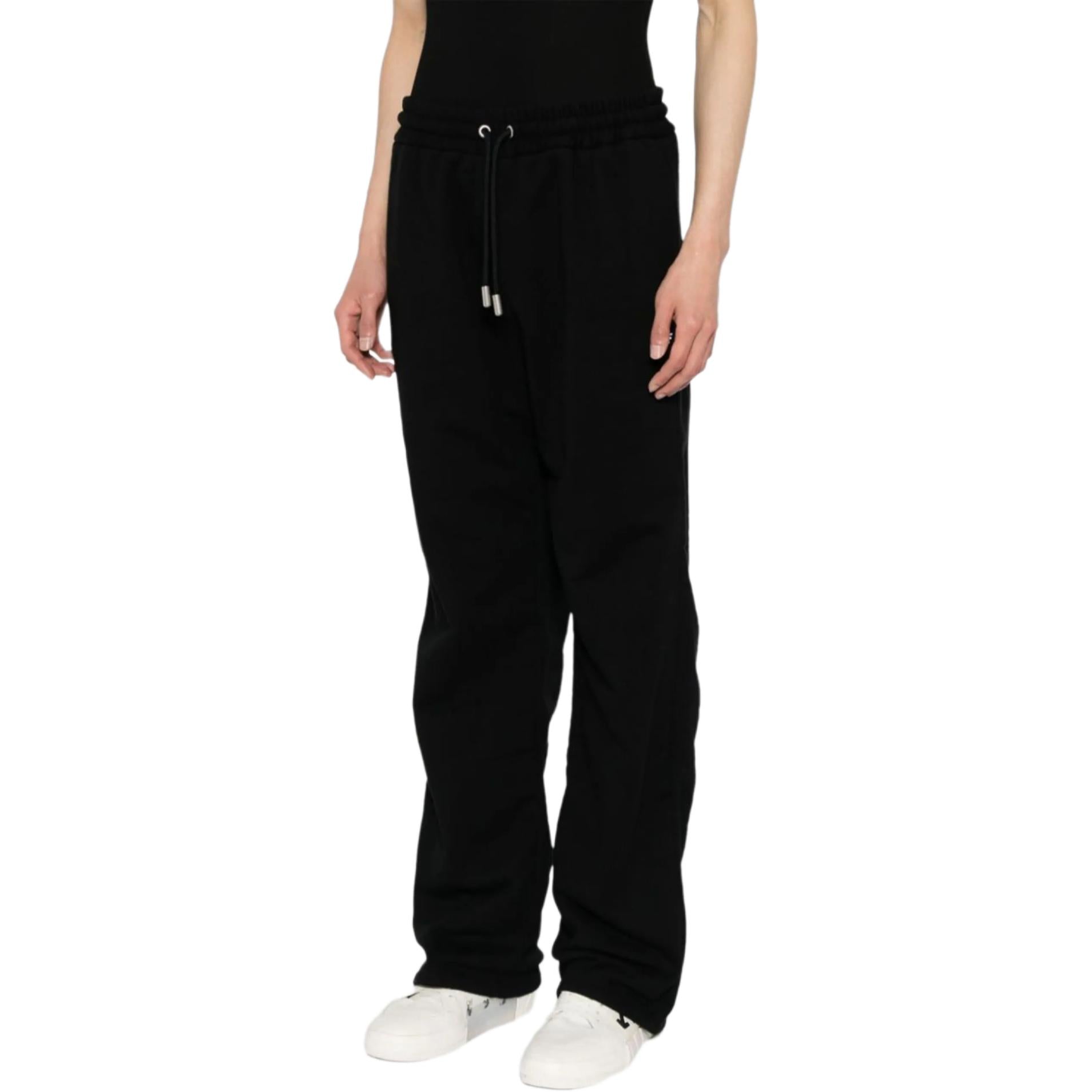 Off-White Diag-stripe Embroidered Track Pants 'Black' OMCH054S24FLE0031001