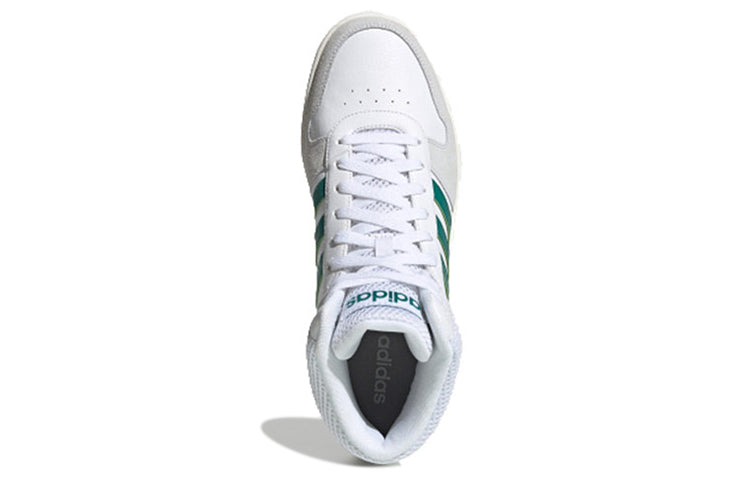 adidas HOOPS 2.0 MID 'White Green' EE7385