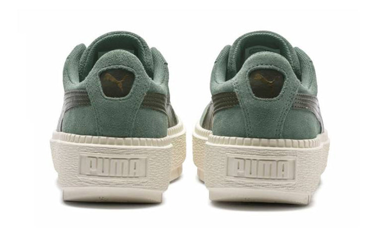(GS) PUMA Platform Trace Sneakers Green 366826-01