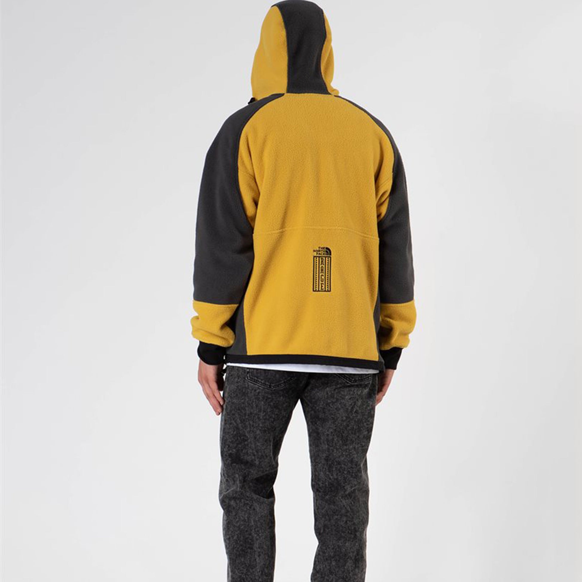 Men's THE NORTH FACE94 Rage Fleece Hooded Jacket Yellow NF0A3XASWY1