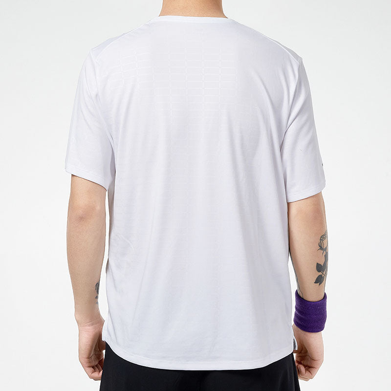 Nike Dri-FIT Sports Training Quick Dry Round Neck Short Sleeve White DA1318-100