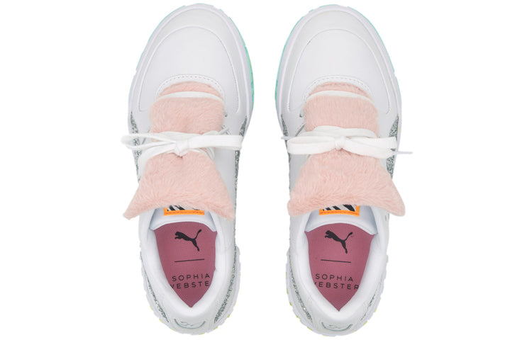 (WMNS) PUMA Cali Fur x Sophia Webster 'White Pink' 370119-01