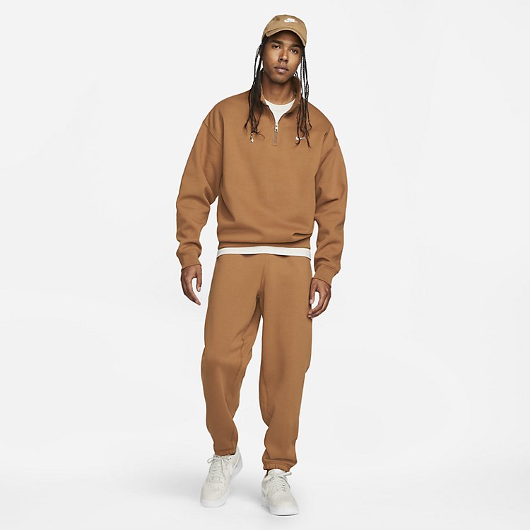 Nike Solo Swoosh 1/4-Zip Top 'Ale Brown' DQ5209-270
