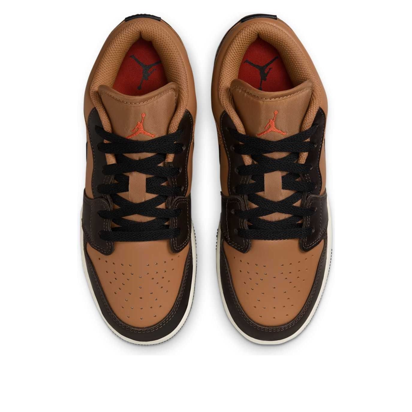 (GS) Air Jordan 1 Low SE 'Flax Baroque Brown' HQ3604-201